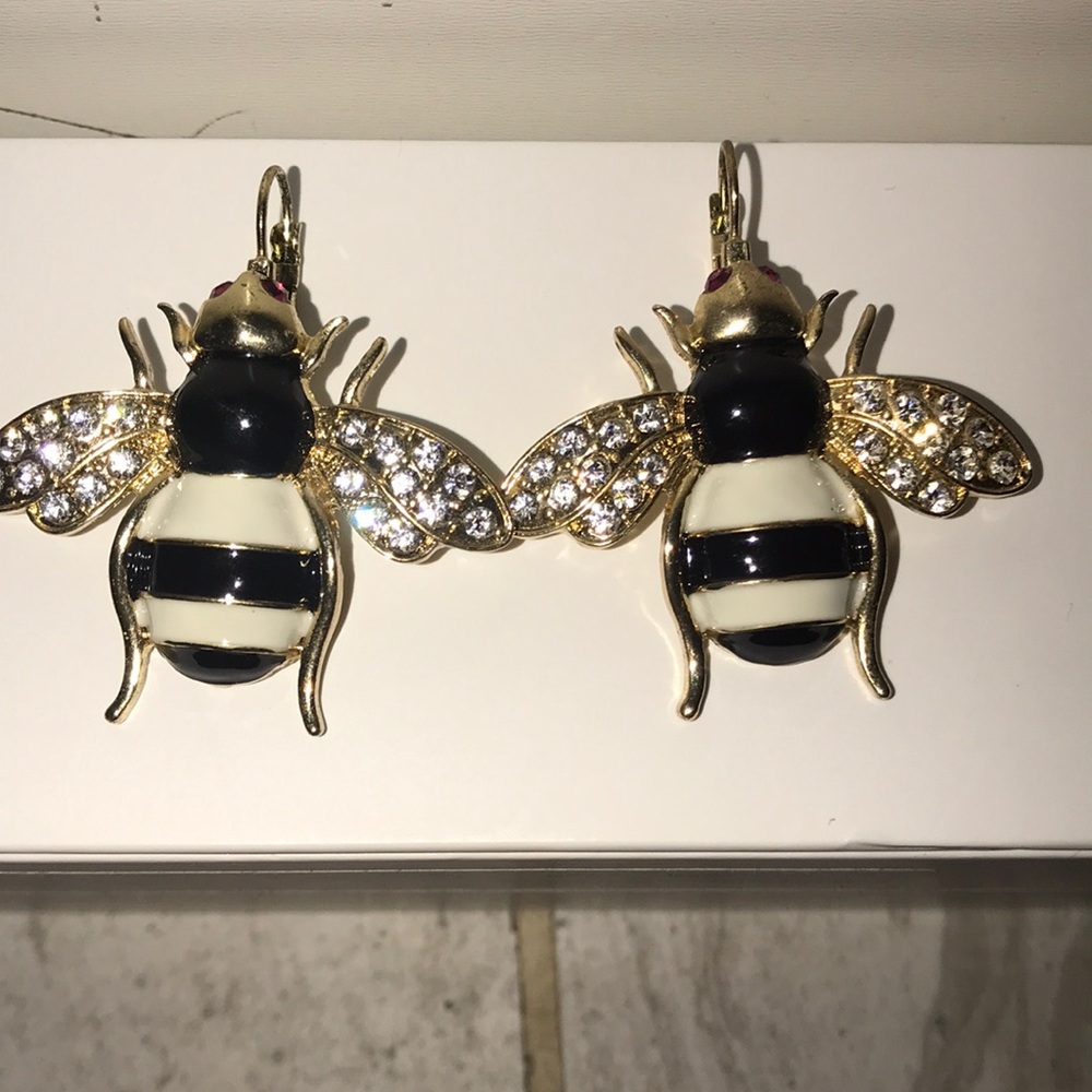 Betsy Johnson Bumblebee Earrings